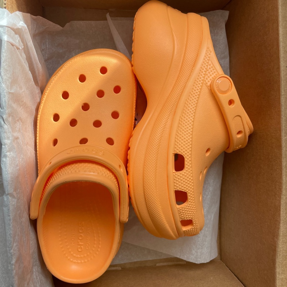 COPY - Rare 2.4 Inch Platform Crocs in the color Melon!